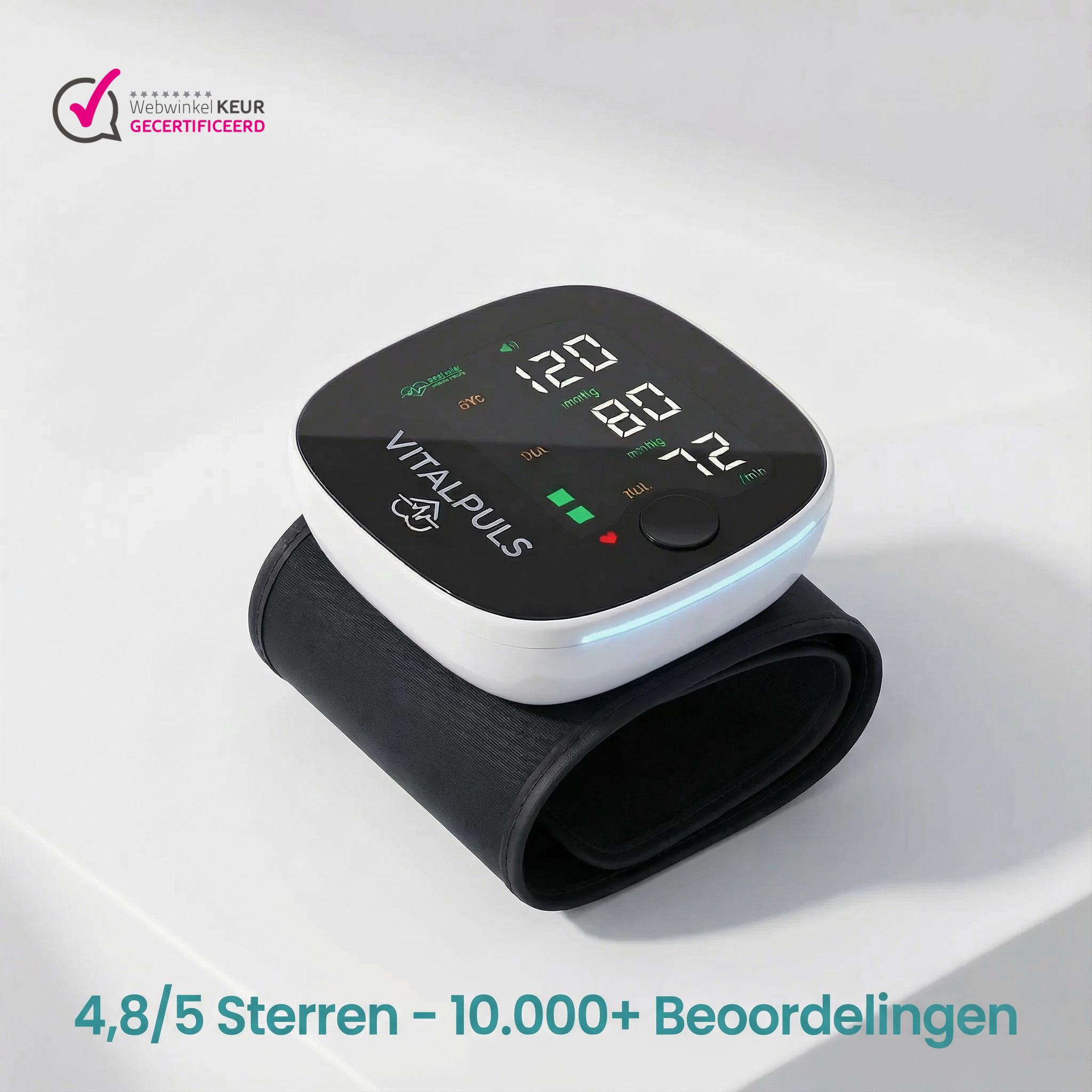 Vitalpuls Pro 2.0 mit App, Speicher & Arrhythmie-Erkennung